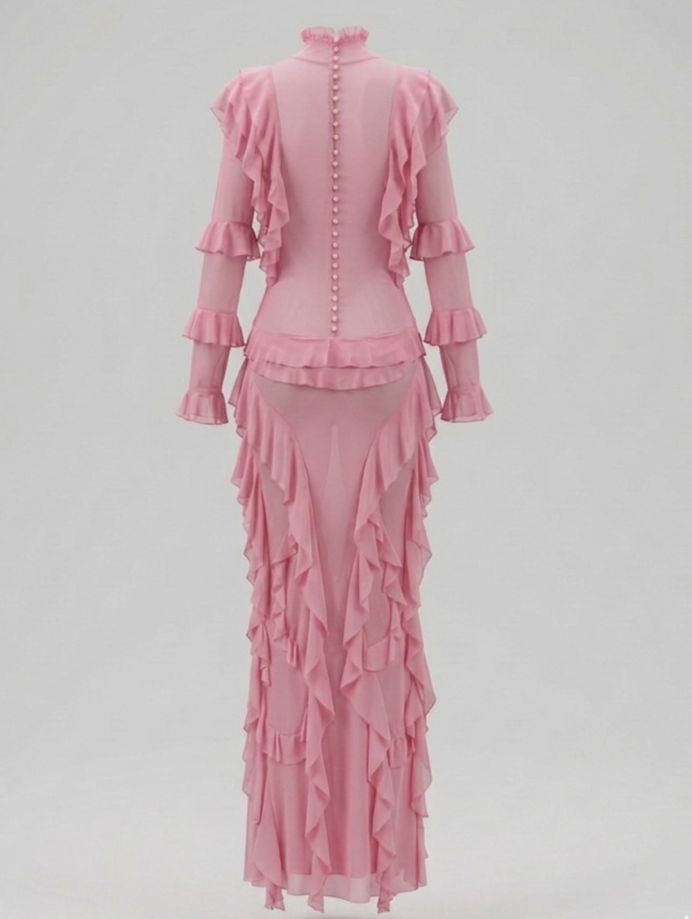 Ruffle Maxi Dress - Picture 2 of 12